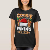 T-shirt Cookie Baking Crew Funny Christmas Lights Gingerbr (Devant)