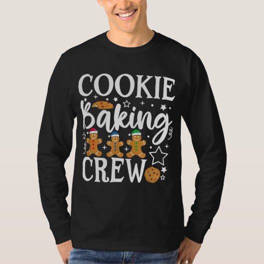T-shirt Cookie Baking Crew Funny Group Correspondance Noël (Devant)