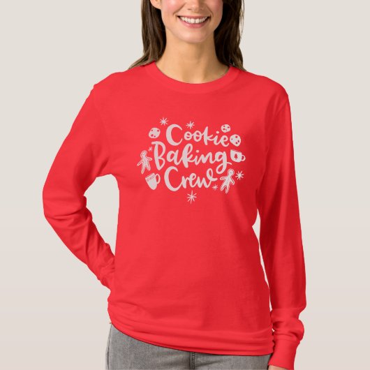T-shirt Cookie Baking Crew Holiday Baking (Devant)
