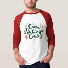 T-shirt Cookie Baking Crew Holiday Baking Baseball