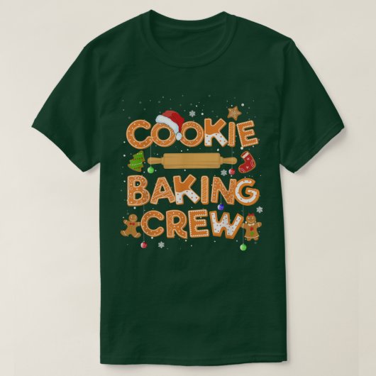 T-shirt Cookie Baking Crew Matching Family Christmas Pajam (Design devant)