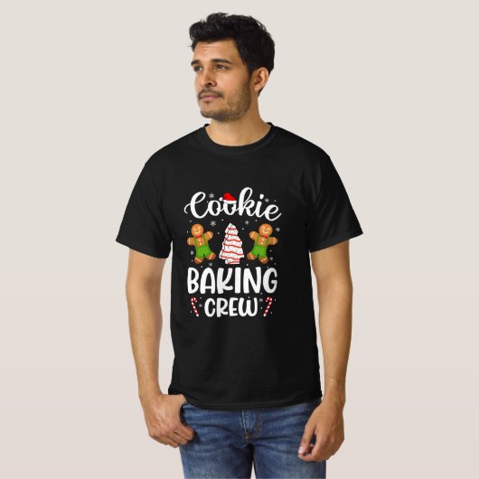 T-shirt Cookie Baking Crew Noël drôle cadeau (Devant entier)