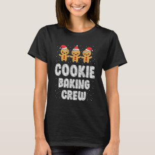 T-shirt Cookie Baking Crew Noël Famille Gingerpain Te