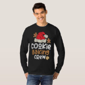 T-shirt Cookie Baking Crew Noël Famille Père Noël (Devant entier)