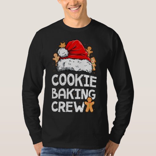 T-shirt Cookie Baking Crew Noël Père Noël Family Gingerbr (Devant)