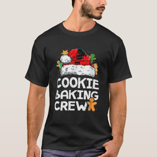 T-shirt Cookie Baking Crew Noël Père Noël Family Gingerbr (Devant)