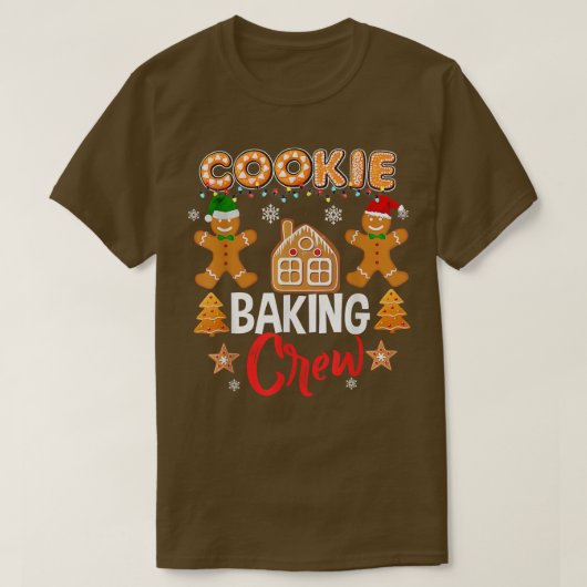 T-shirt Cookie Baking Crew Noël Père Noël Family Gingerbr (Design devant)