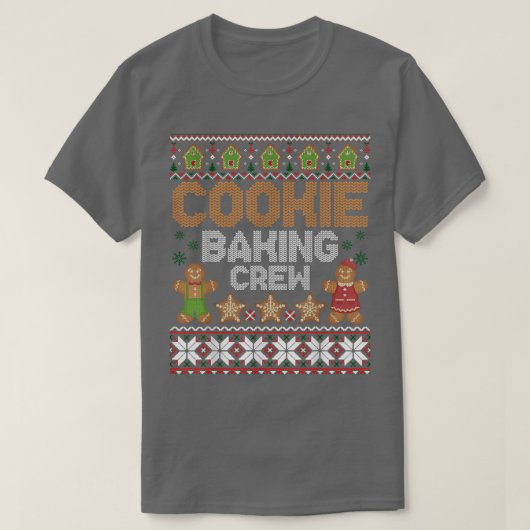 T-shirt Cookie Baking Crew Noël Père Noël Family Gingerbr (Design devant)