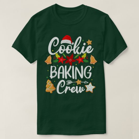 T-shirt Cookie Baking Crew Noël Père Noël Family Gingerbr (Design devant)