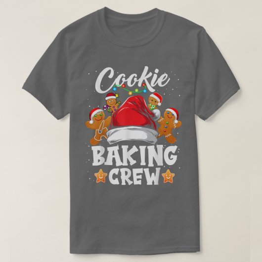 T-shirt Cookie Baking Crew Noël Père Noël Family Gingerbr (Design devant)