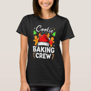 T-shirt Cookie Baking Crew Noël Père Noël Family Gingerbr