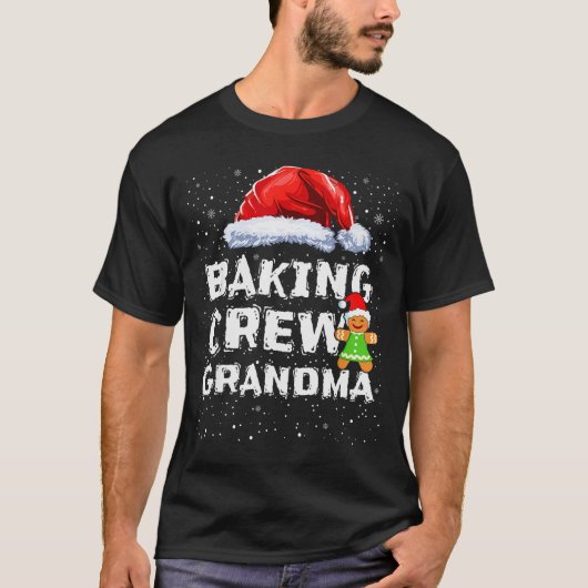 T-shirt Cookie Baking Crew Shirt Grandma Matching Christma (Devant)