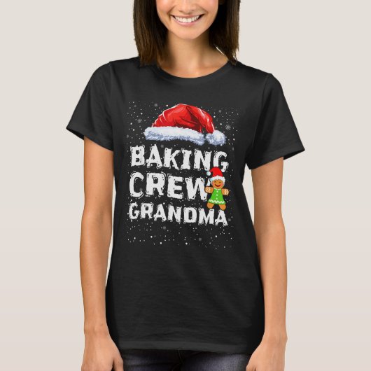 T-shirt Cookie Baking Crew Shirt Grandma Matching Christma (Devant)