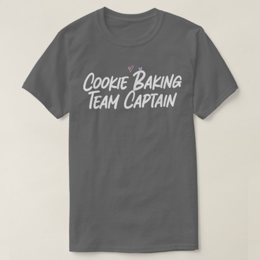 T-shirt Cookie Baking Team Capitaine Funny Love Sarcastiqu (Design devant)