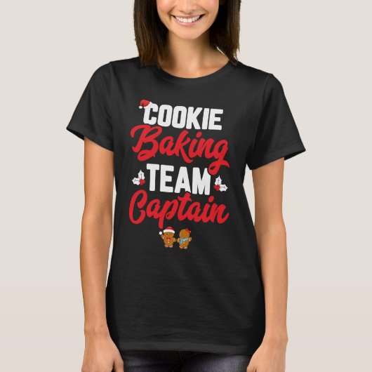 T-shirt Cookie Baking Team Captain Funny Matching Family C (Devant)