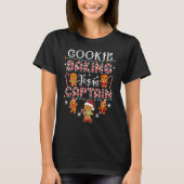 T-shirt Cookie Baking Team Captain Gingerbread Red Plaid C (Devant)