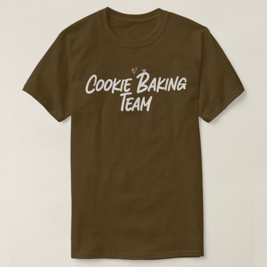 T-shirt Cookie Baking Team Funny Love Cute Hearts 1094 (Design devant)