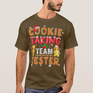 T-shirt Cookie Baking Team Tester Gingerbread Noël Te