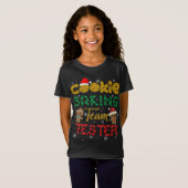 T-Shirt Cookie Baking Team Tester Gingpain Noël (Devant entier)