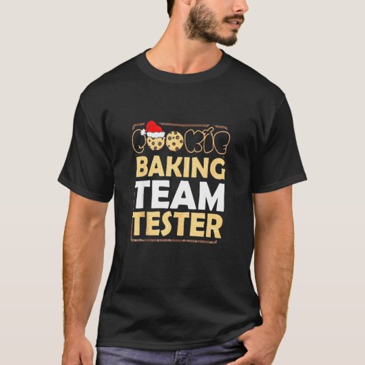 T-shirt Cookie Baking Team Tester Holiday Fun Gingerbread (Devant)