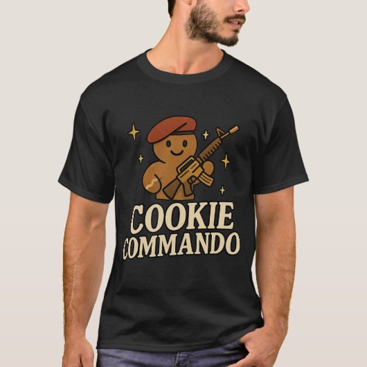 T-Shirt Cookie Commando – Édition Bérets Rouges (Devant)