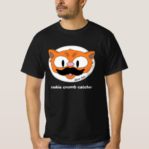 T-shirt Cookie Crumb Catcher Cartoon Chat Mustache Humour