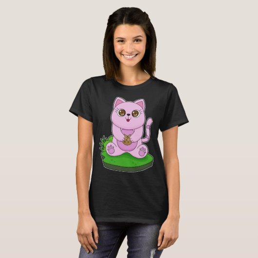 T-shirt Cookie de chat (Devant entier)