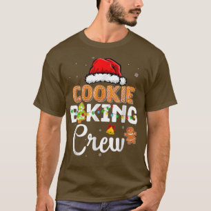 T-shirt Cookie de Noël Cuisinière Écran Famille Noël Holi