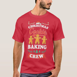 T-shirt Cookie de Noël Cuisinière Équipage correspondant B