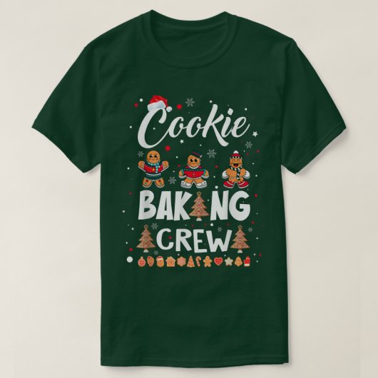 T-shirt Cookie de Noël Équipe de cuisson amusant Noël Cook (Design devant)