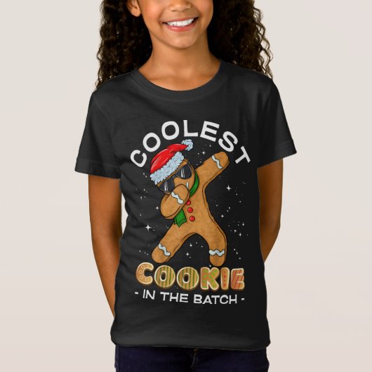 T-Shirt Cookie De Noël Le Plus Froid Dans Le Pain D'Épice  (Devant)