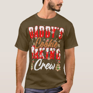 T-shirt Cookie de papa Cuisinière Crew Xmas Père Noël Bake