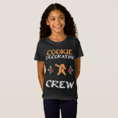 T-Shirt Cookie Décor Crew Noël Dabbing Gingerbre (Devant entier)