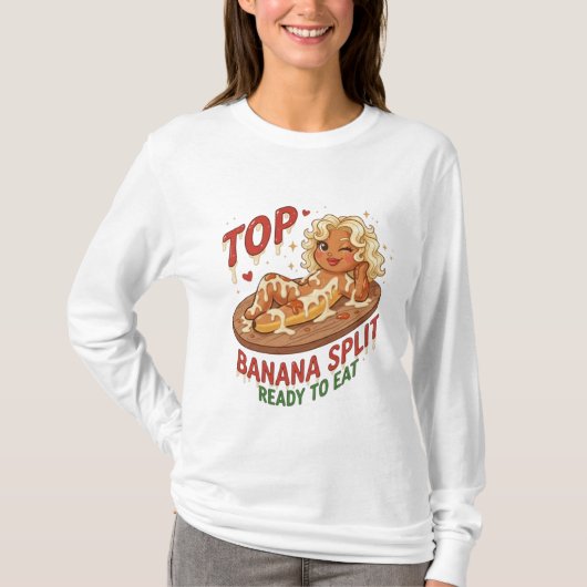 T-shirt Cookie Dévergondée – Top Banana Prêt à Manger Écla (Devant)