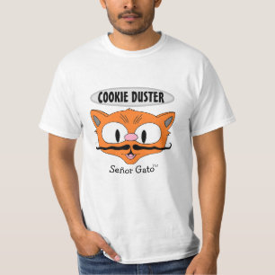 T-shirt COOKIE DUSSER Mustache Humour Señor Gato Cat