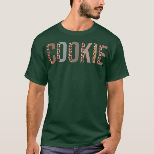 T-shirt Cookie Empreinte de léopard Maman mignonne Fête de