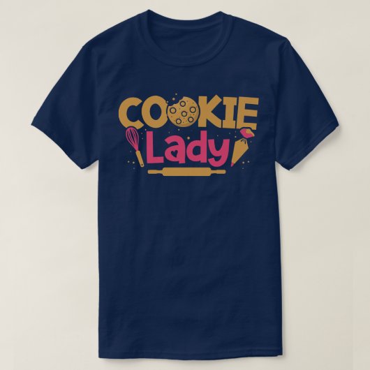 T-shirt Cookie Lady Baking Pastry Lover Baker (Design devant)