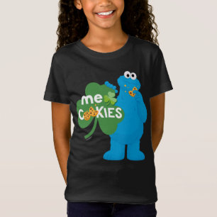 T-Shirt Cookie Monster Amour shamrock