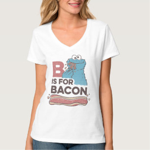 T-shirt Cookie Monster   B est pour Bacon