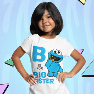 T-Shirt Cookie Monster   B est pour Big Sister