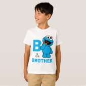 T-shirt Cookie Monster | B est pour Frère (Devant entier)