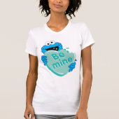 T-shirt Cookie Monster "Be Mine" Candy Saint-Valentin (Devant)