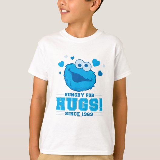 T-shirt Cookie Monster Câlins (Devant)
