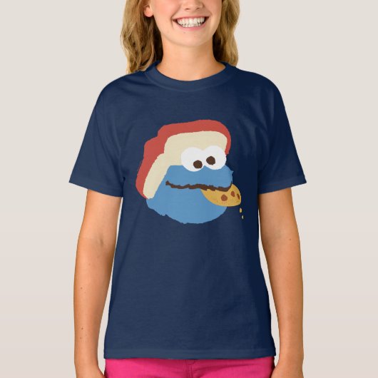 T-shirt Cookie Monster Camp Cookies (Devant)