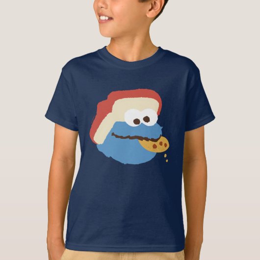 T-shirt Cookie Monster Camp Cookies (Devant)