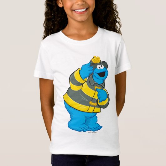 T-Shirt Cookie Monster | Costume pompier (Devant)