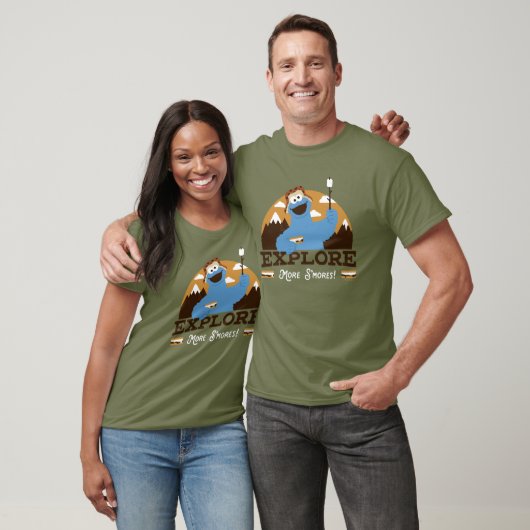 T-shirt Cookie Monster | Explorer plus S'mores (Unisexe)