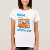 T-shirt Cookie Monster Food Truck Maman of the Birthday Bo (Devant)