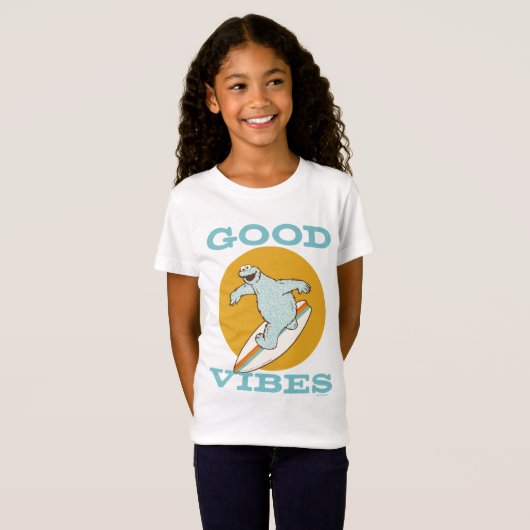 T-Shirt Cookie Monster Good Vibes (Devant entier)