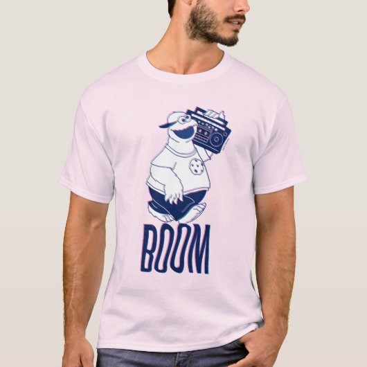 T-shirt Cookie Monster | Jamming with the Boom Box (Devant)